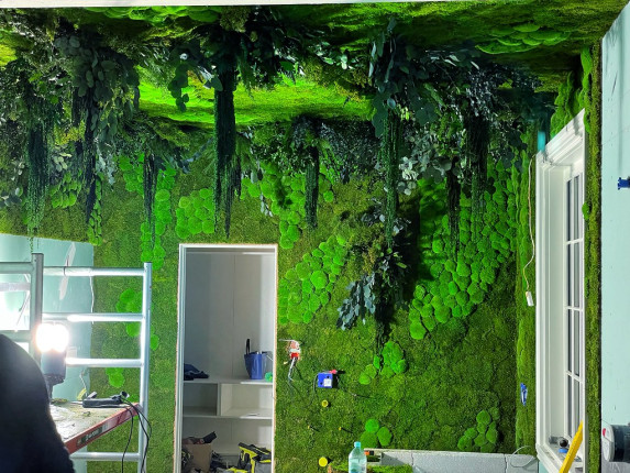 Realizacje, zielone ściany 65 Zielone dekoracje