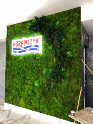 Realizacje, zielone ściany 382 Dekoracje PREMIUM
