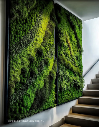 Realizacje, zielone ściany 510 Everlasting art Moss