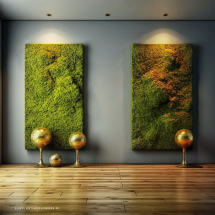 Realizacje, zielone ściany 522 Everlasting art Moss