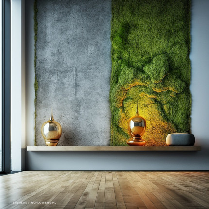Realizacje, zielone ściany 520 Everlasting art Moss