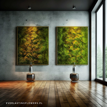 Realizacje, zielone ściany 524 Everlasting art Moss