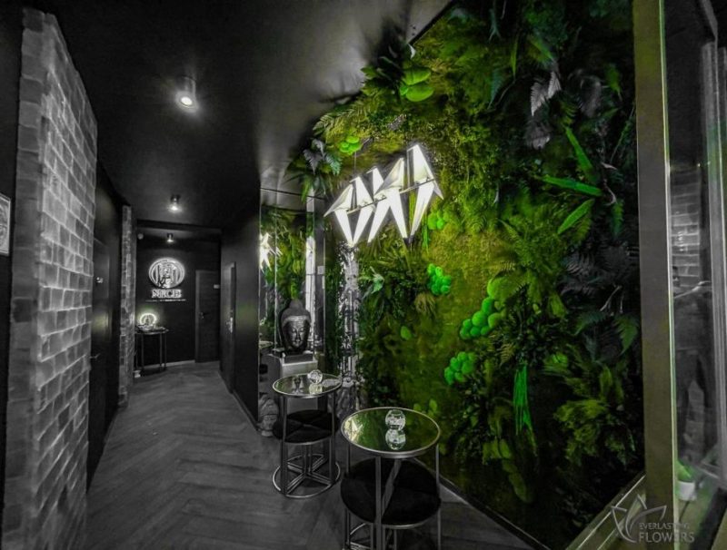 zielone dekoracje spa