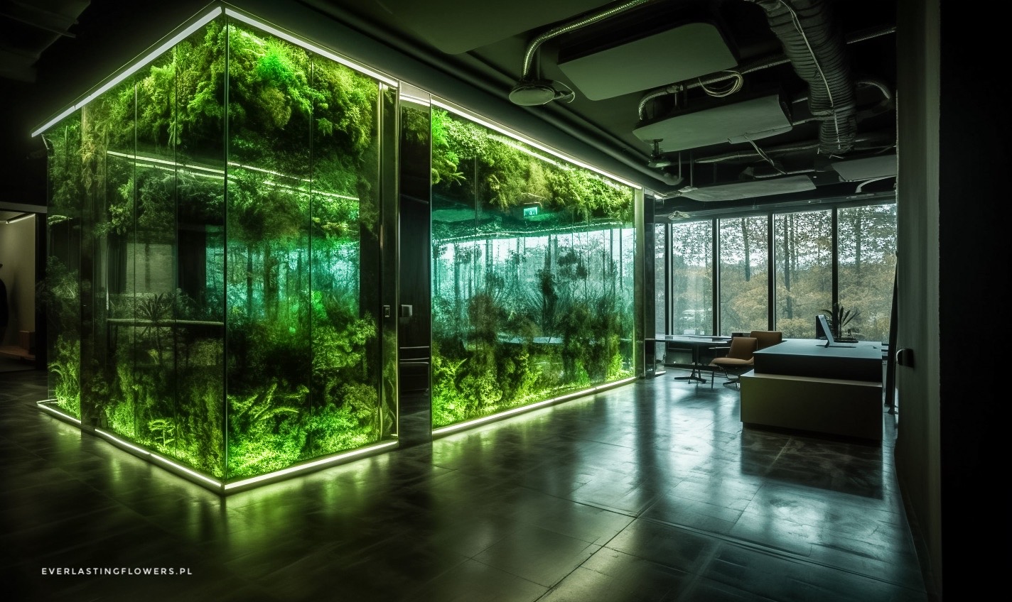 EverlastingFlowers Biophilic office office building with large 0ea9db66 3cb2 4bc4 8d4c 5dbfe22bc308