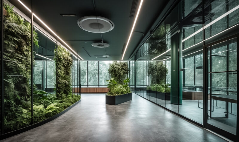 EverlastingFlowers Biophilic office office building with large 577417cb a33b 4cb2 9cd3 469313031e47