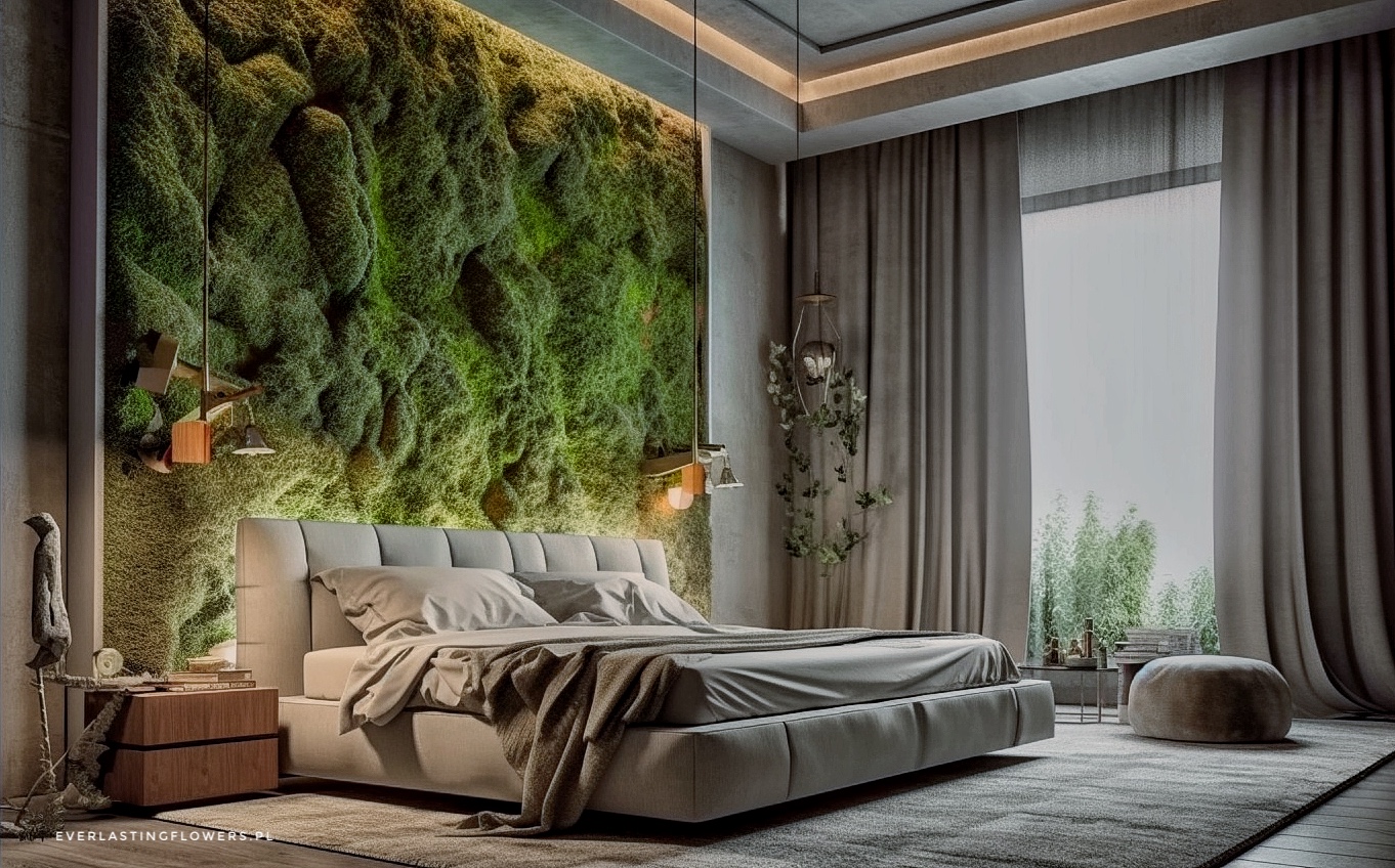 EverlastingFlowers large spacious bedroom decoration with moss aa837777 9331 4890 9be5 c05ded58aae1